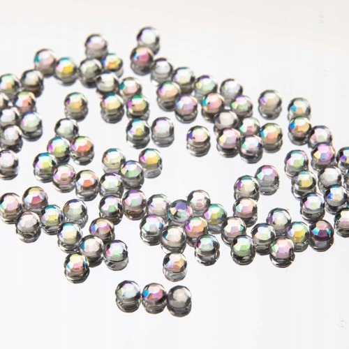 Ozdoba do paznokci cyrkonie imitacja szkła opalizujące 3 mm 100 szt Nr 1