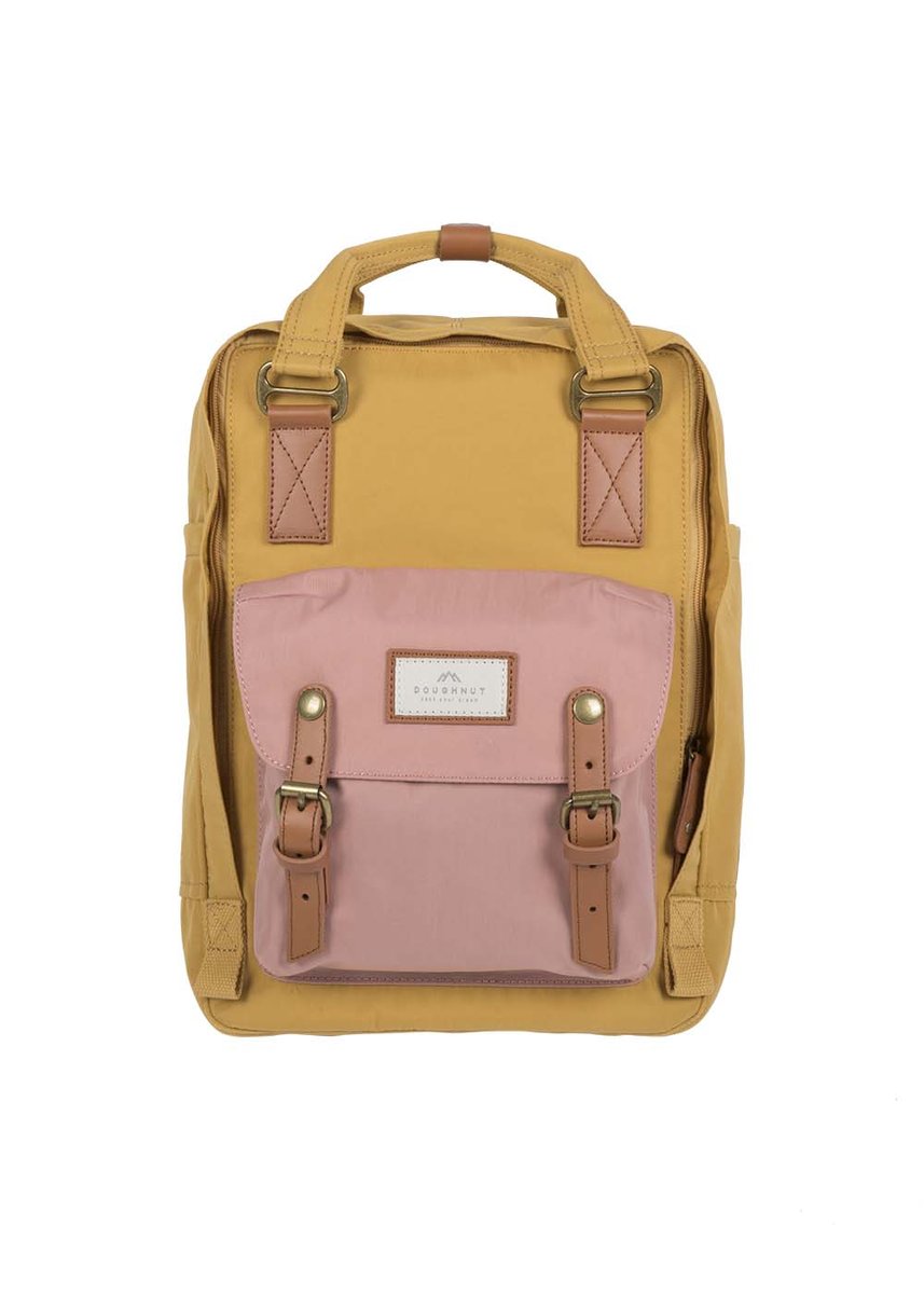 Doughnut, Plecak Macaroon (16L), D010-3590-F, Żółto-Różowy