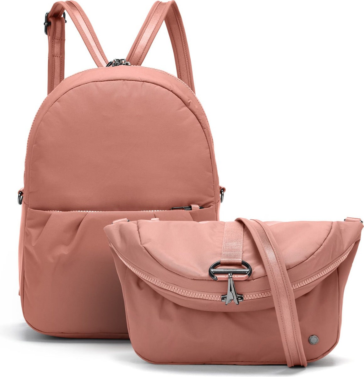 Torbo-plecak antykradzieżowy Pacsafe Citysafe CX Convertible 8L Econyl Pink