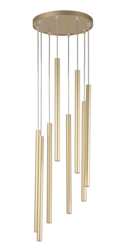 Sopel Koło lampa wisząca 8-punktowa złota 33630
