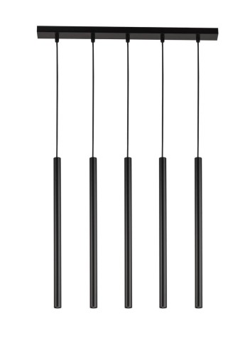Sopel Prosty lampa wisząca 5-punktowa czarna 33615