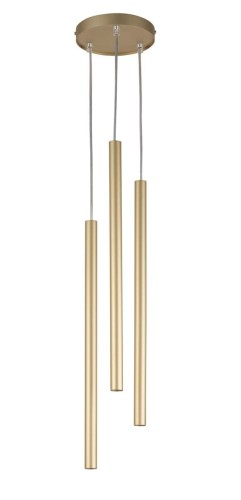 Sopel Koło lampa wisząca 3-punktowa złota 33624