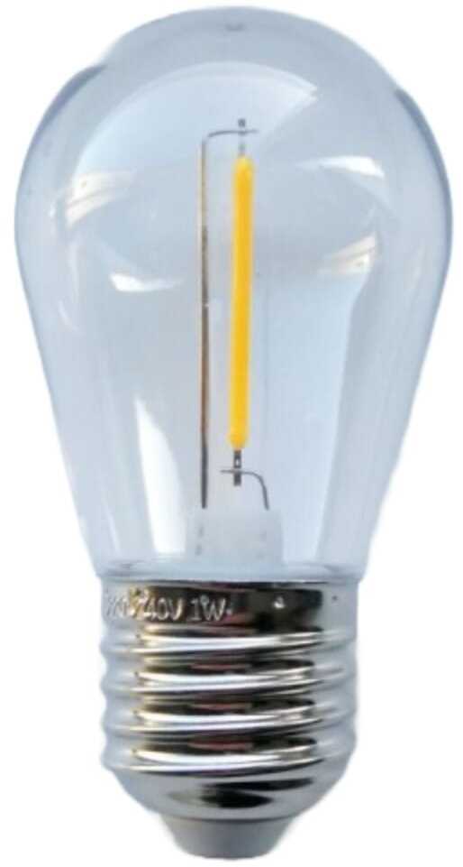Zdjęcia - Żarówka  filament LED 1W E27 S14 2700K 100lm