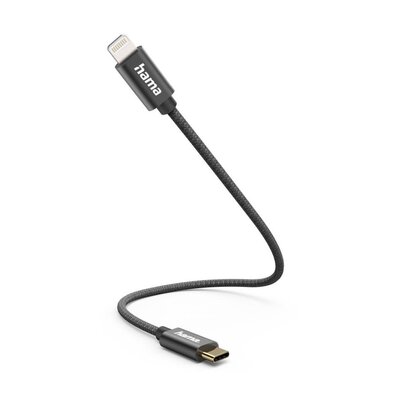 Kabel USB Typ-C - Lightning HAMA 201601 Czarny | Bezpłatny transport