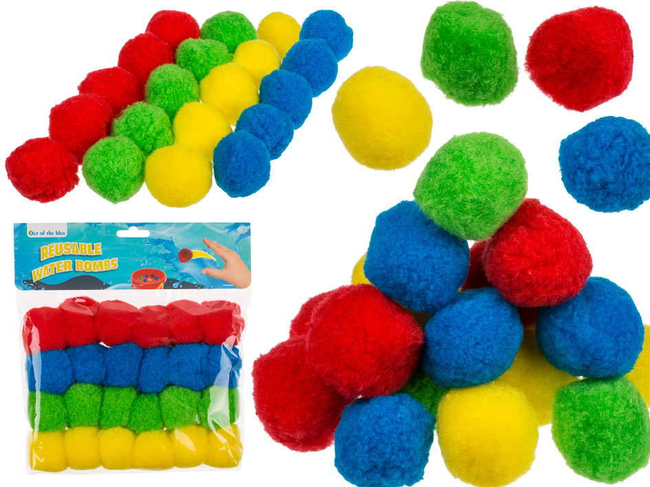 Kemis - House of Gadgets, Kolorowe bomby wodne gąbki - 24 sztuki