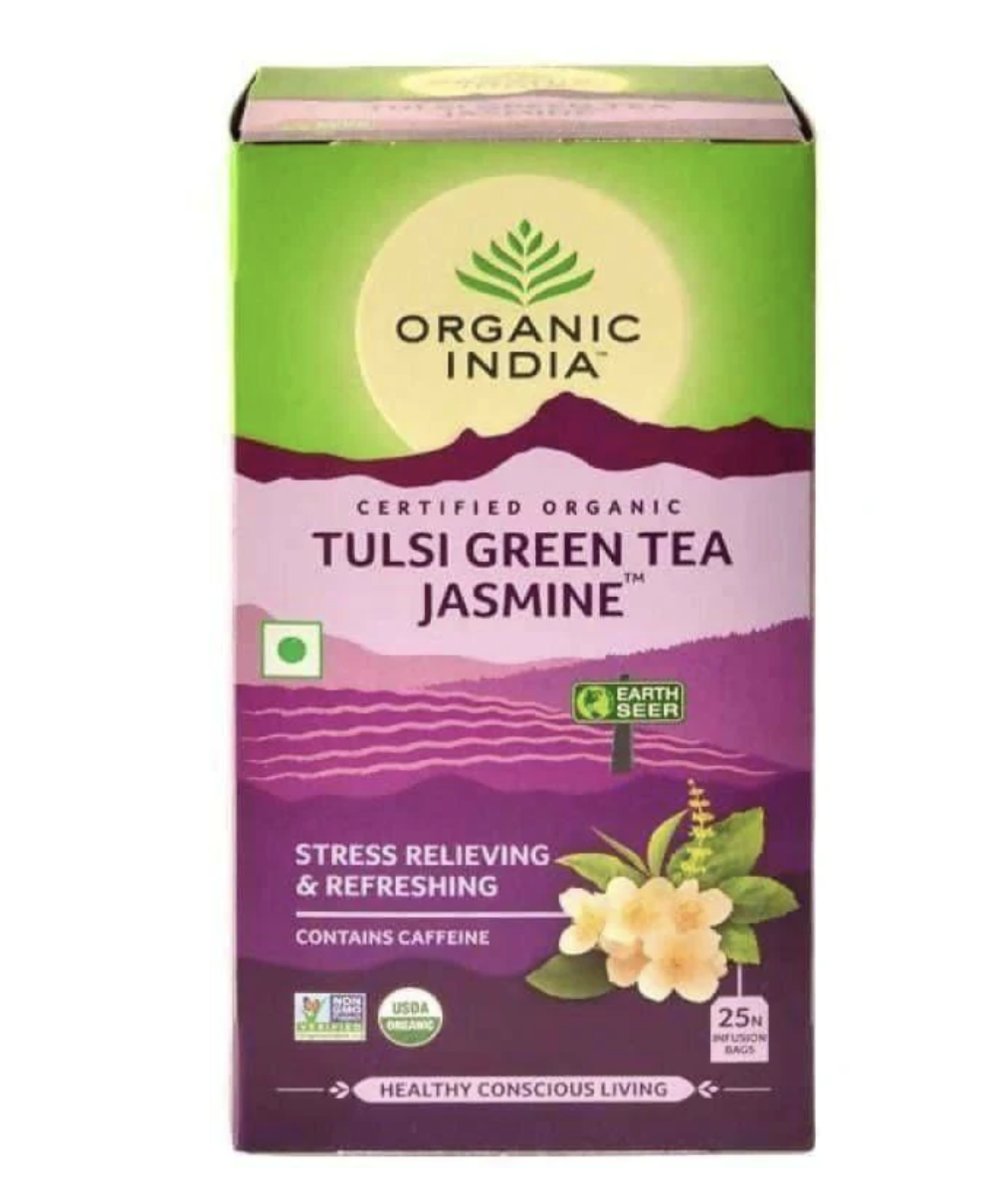 ORGANIC INDIA -TULSI zielona herbata jaśminowa