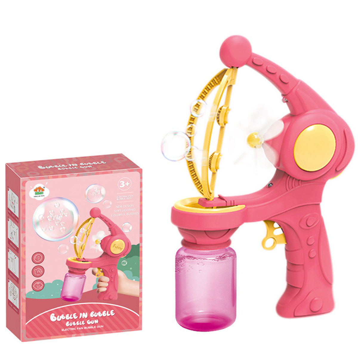 PISTOLET NA BAŃKI MYDLANE AUTOMAT DO BANIEK + PŁYN