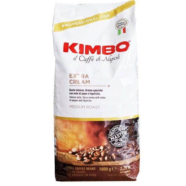 Kimbo Extra Cream Crema Dolce Kawa ziarnista 1000g