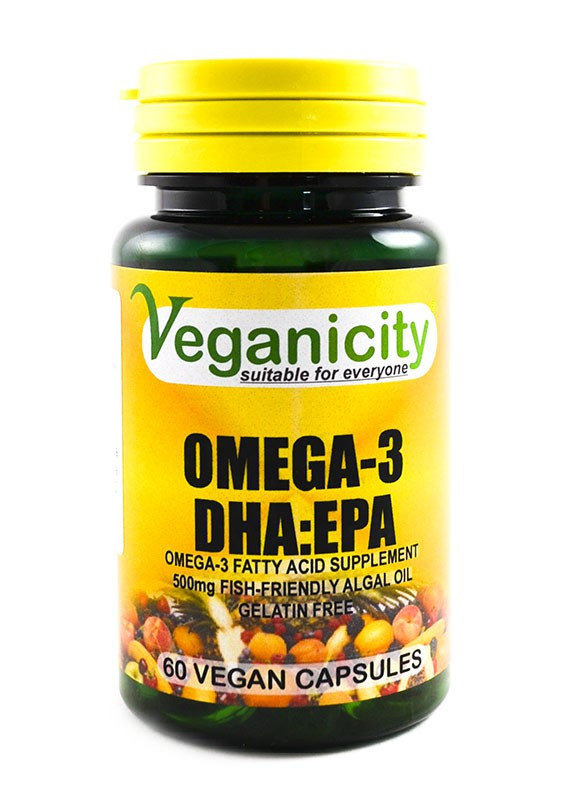 Veganicity, Omega-3 500 mg, 60 kaps.