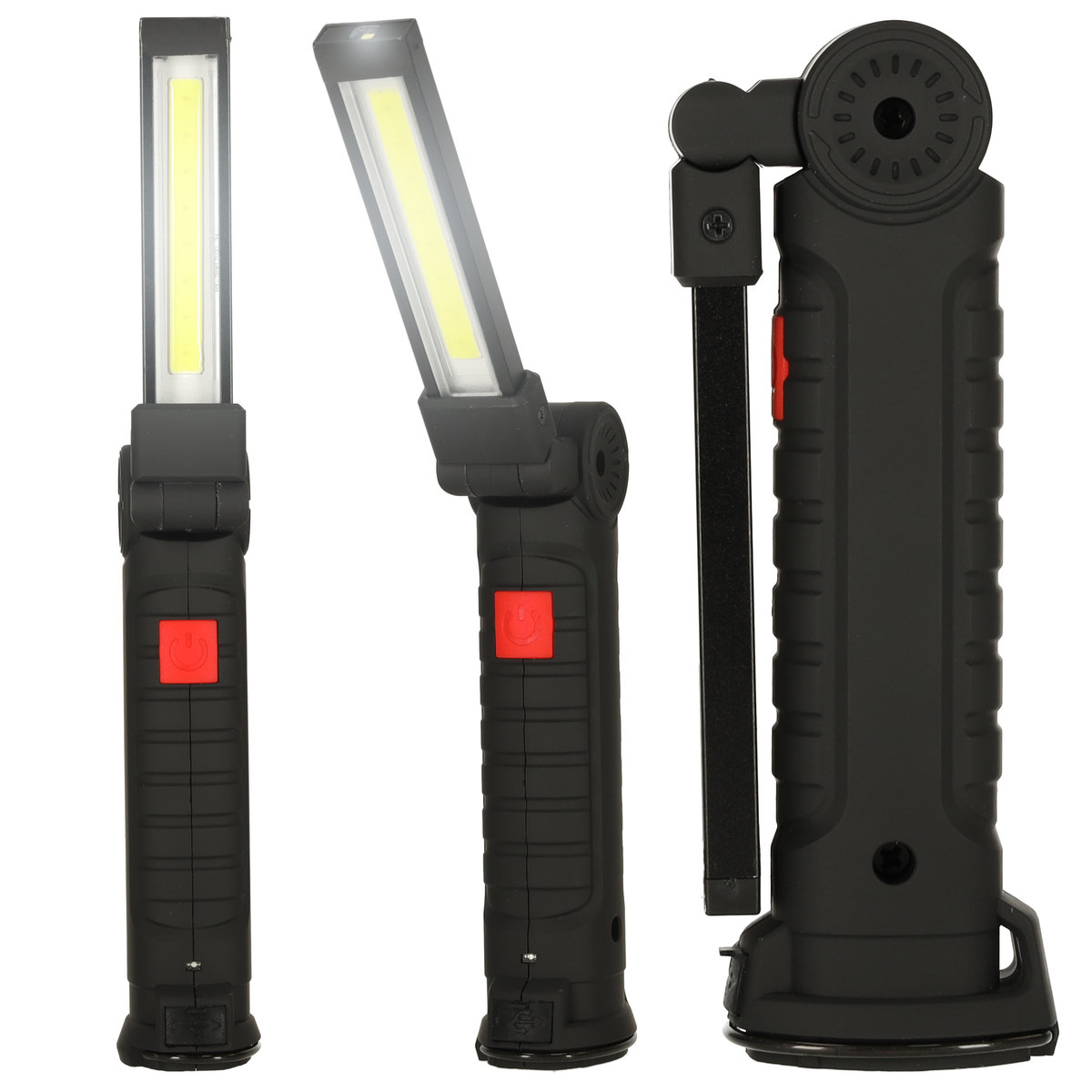 LATARKA WARSZTATOWA magnes akumulator USB COB LED