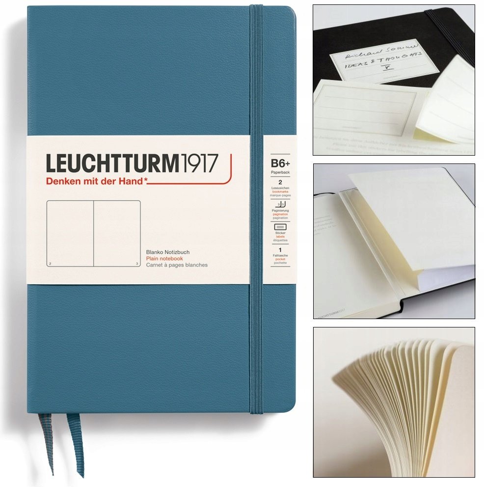 LEUCHTTURM1917 Notatnik Notes Twardy B6 Gładki