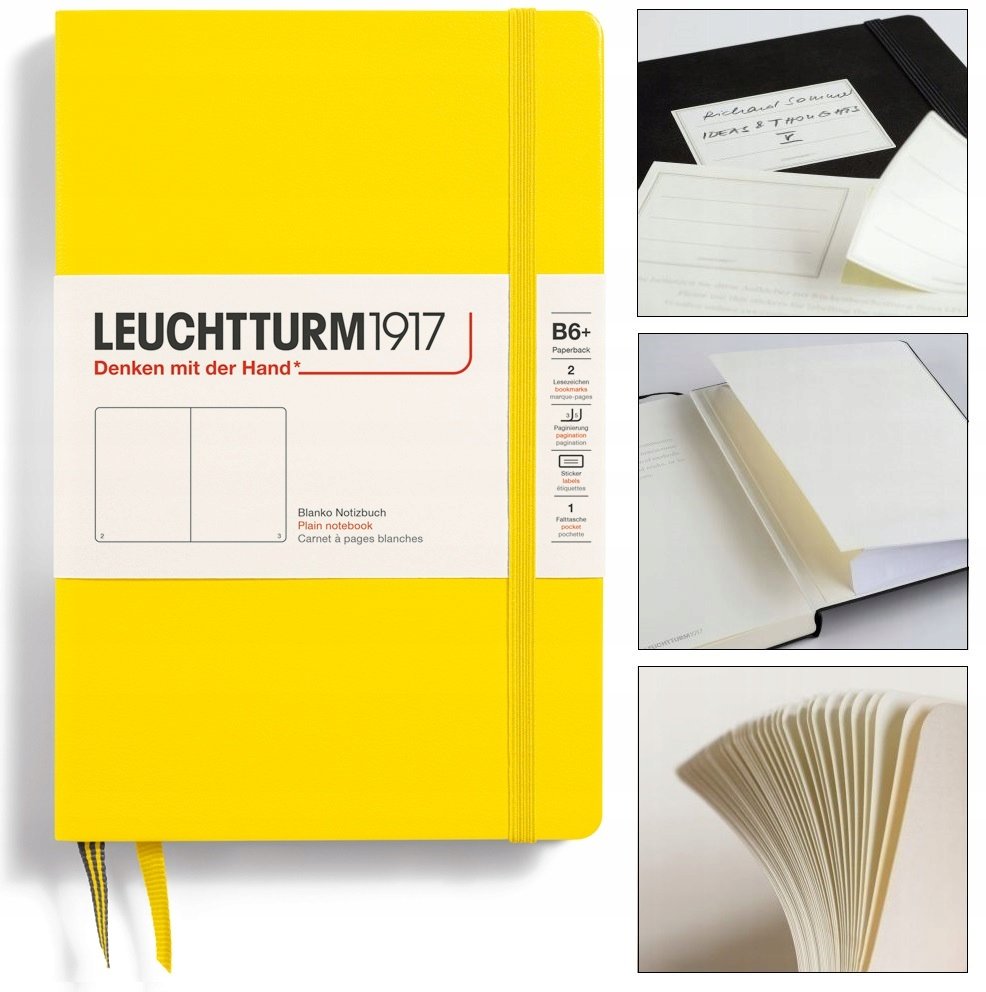 LEUCHTTURM1917 Notatnik Notes Twardy B6 Gładki