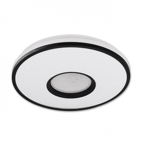 LVT Santo 4043 plafon lampa sufitowa z pilotem 1x24W LED 3000-6500K CCT 1680lm ściemnialny biały/czarny