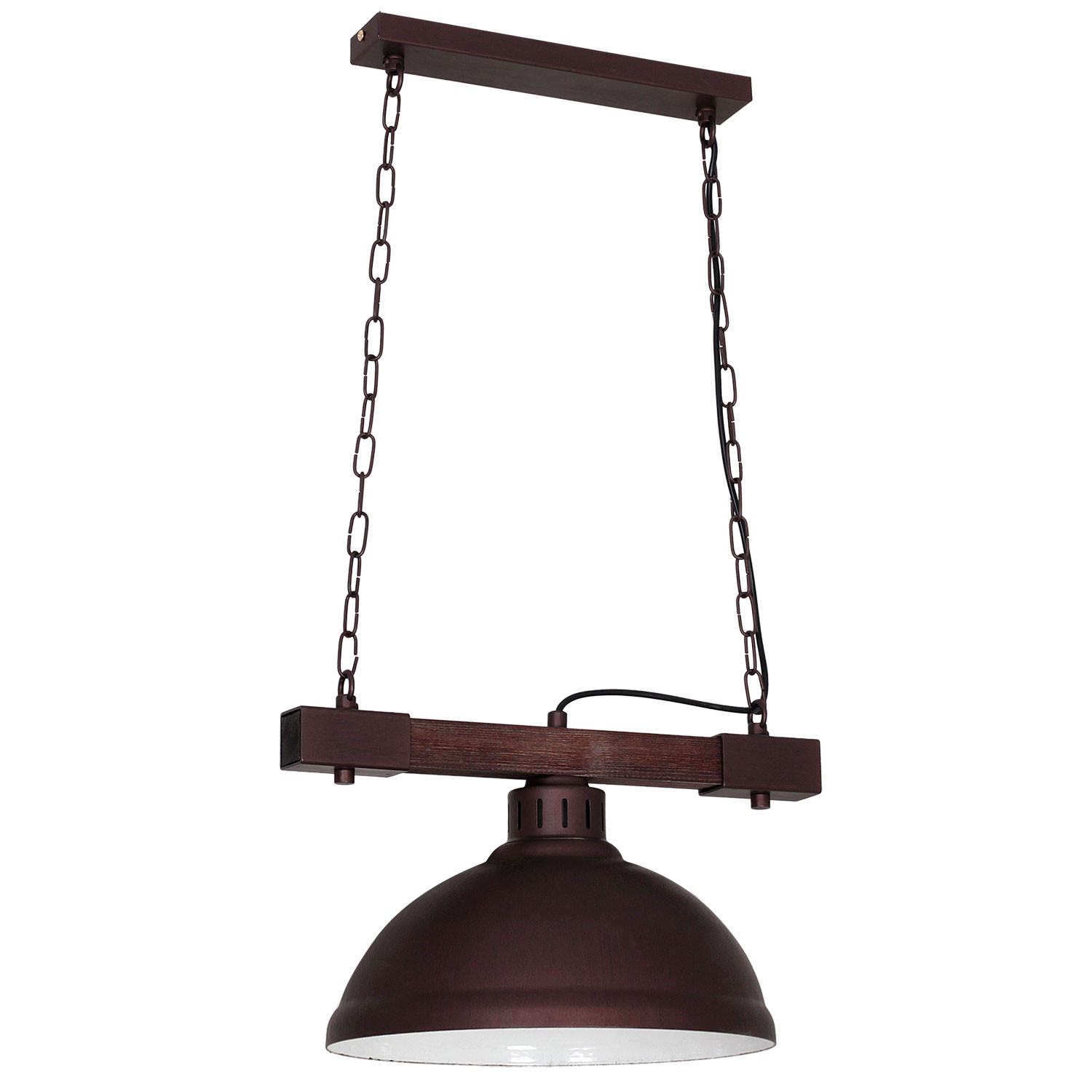 Luminex Hakon 9038 lampa wisząca zwis 1x60W E27 brązowa