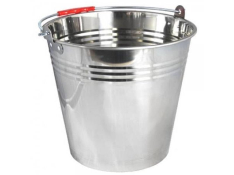 GardenPlus+ Wiadro stalowe nierdzewne ALI9873