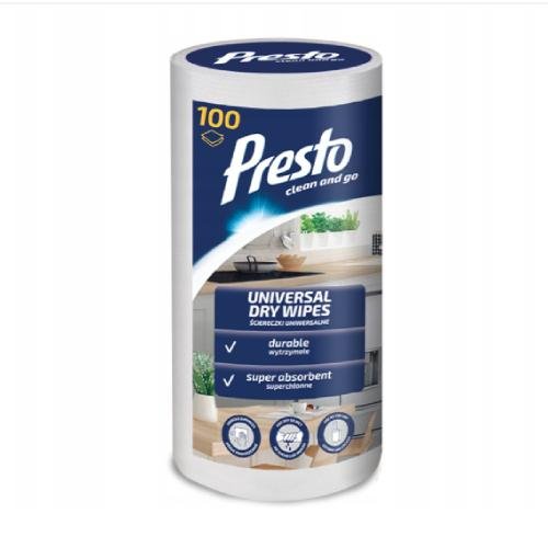PRESTO Ściereczki uniwersalne, rolka, 100 szt.