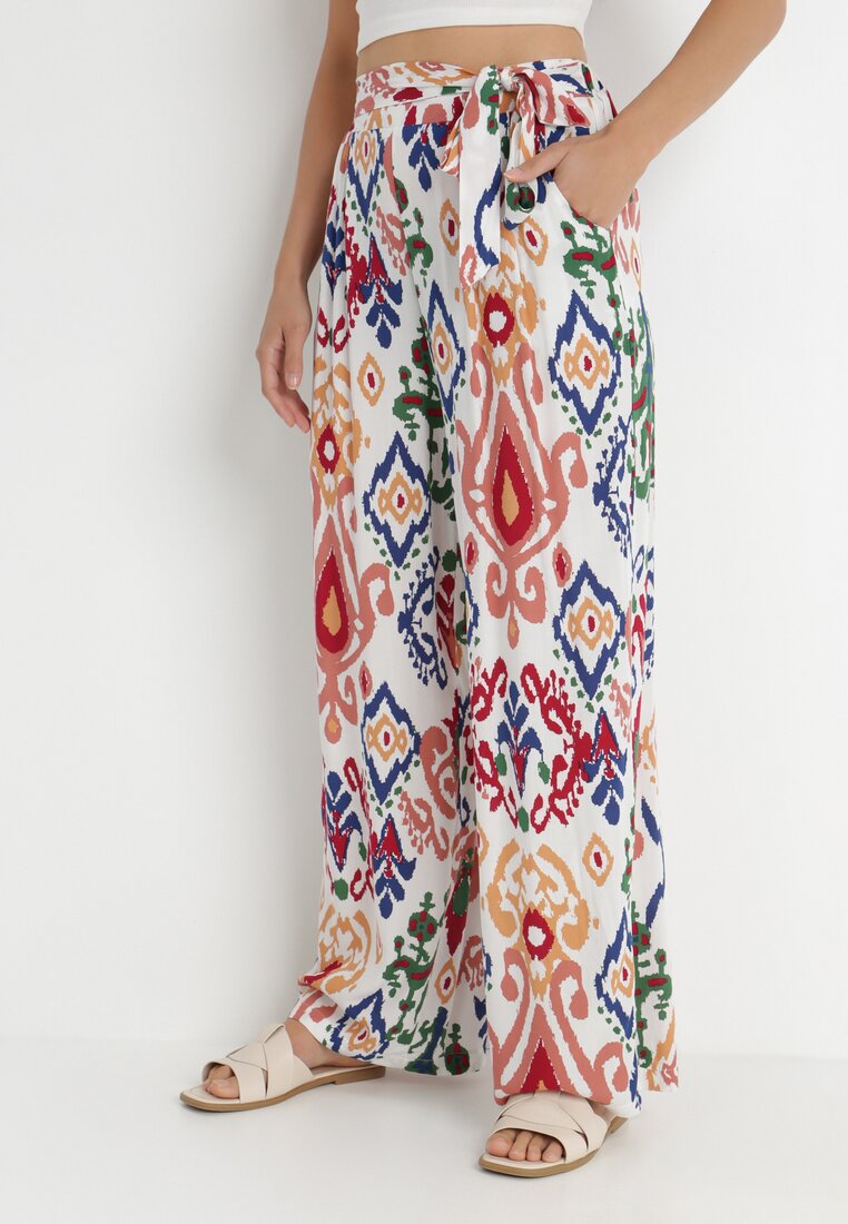 Białe Spodnie Rosyn