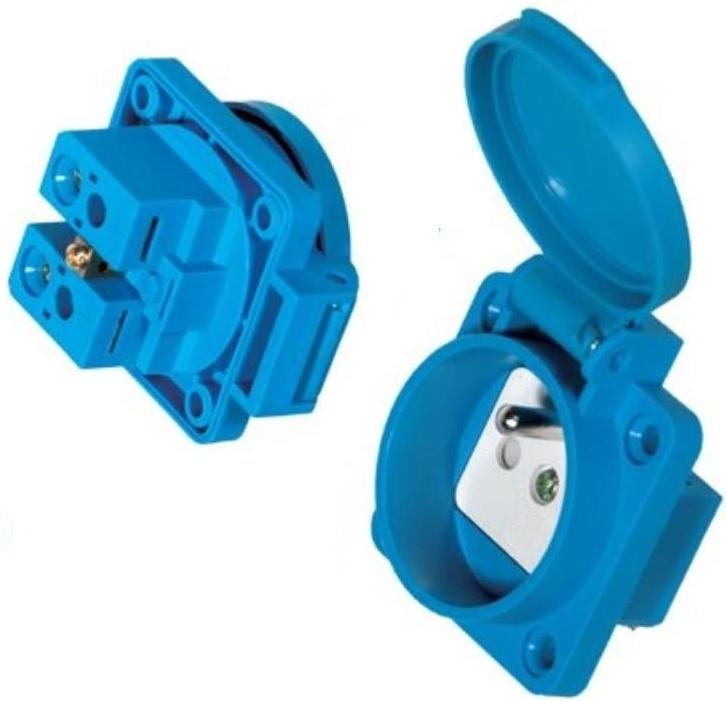 Elgotech Gniazdo tablicowe  GZ-16 z uziemieniem 250 V 16 A