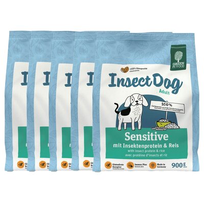Karma dla psa GREEN PETFOOD InsectDog Sensitive Białko owadów z ryżem 5 x 900 g