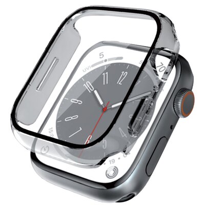 Crong Hybrid Watch Case - Etui ze szkłem Apple Watch 41mm (Clear)
