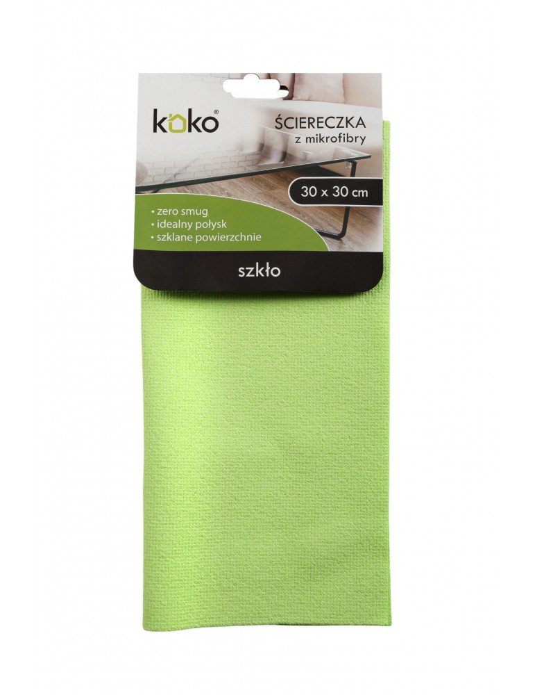KOKO - Ścierka mikrofibra do szkła - 30x30 cm