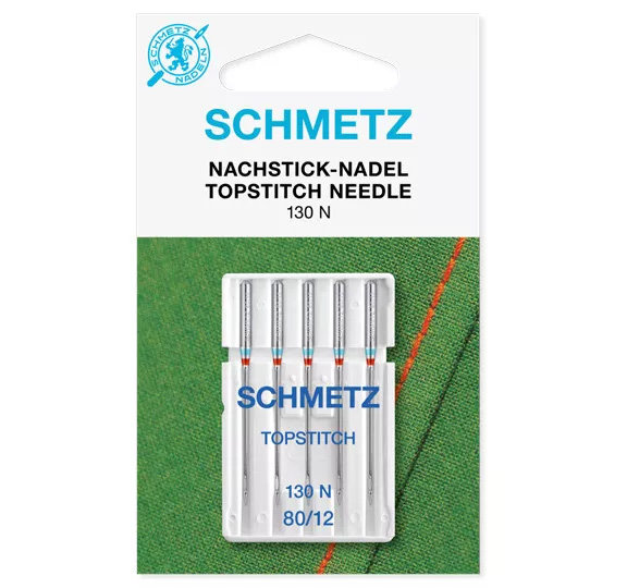 Igły do maszyn do szycia 130/705H DUŻE OKO do tkanin Schmetz 5x80