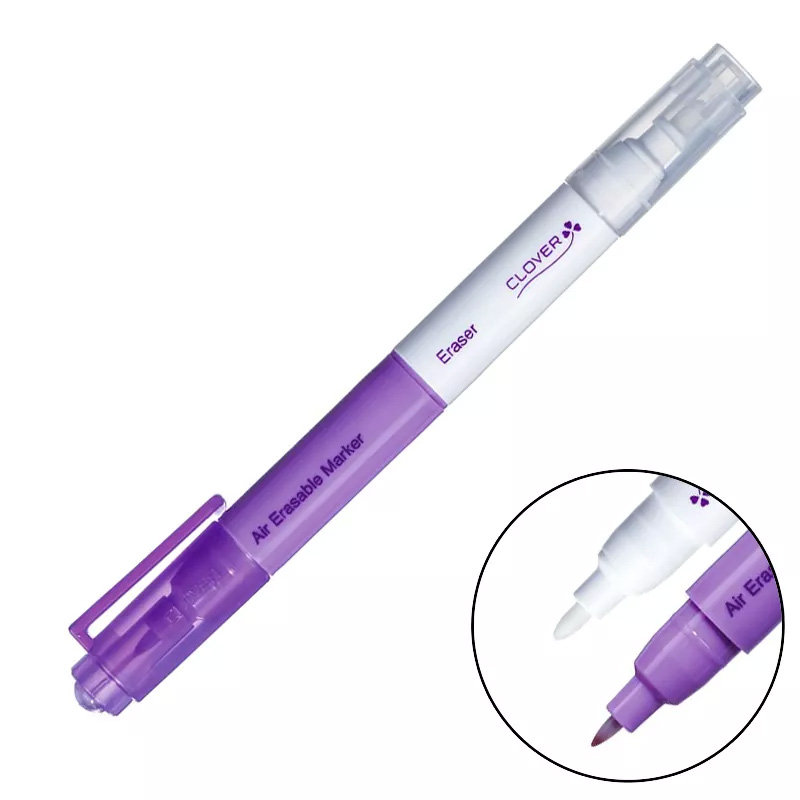 Clover 5032 powietrza rozpuszczalnej znaku pióro z gumka, Fein, fioletowy 5032