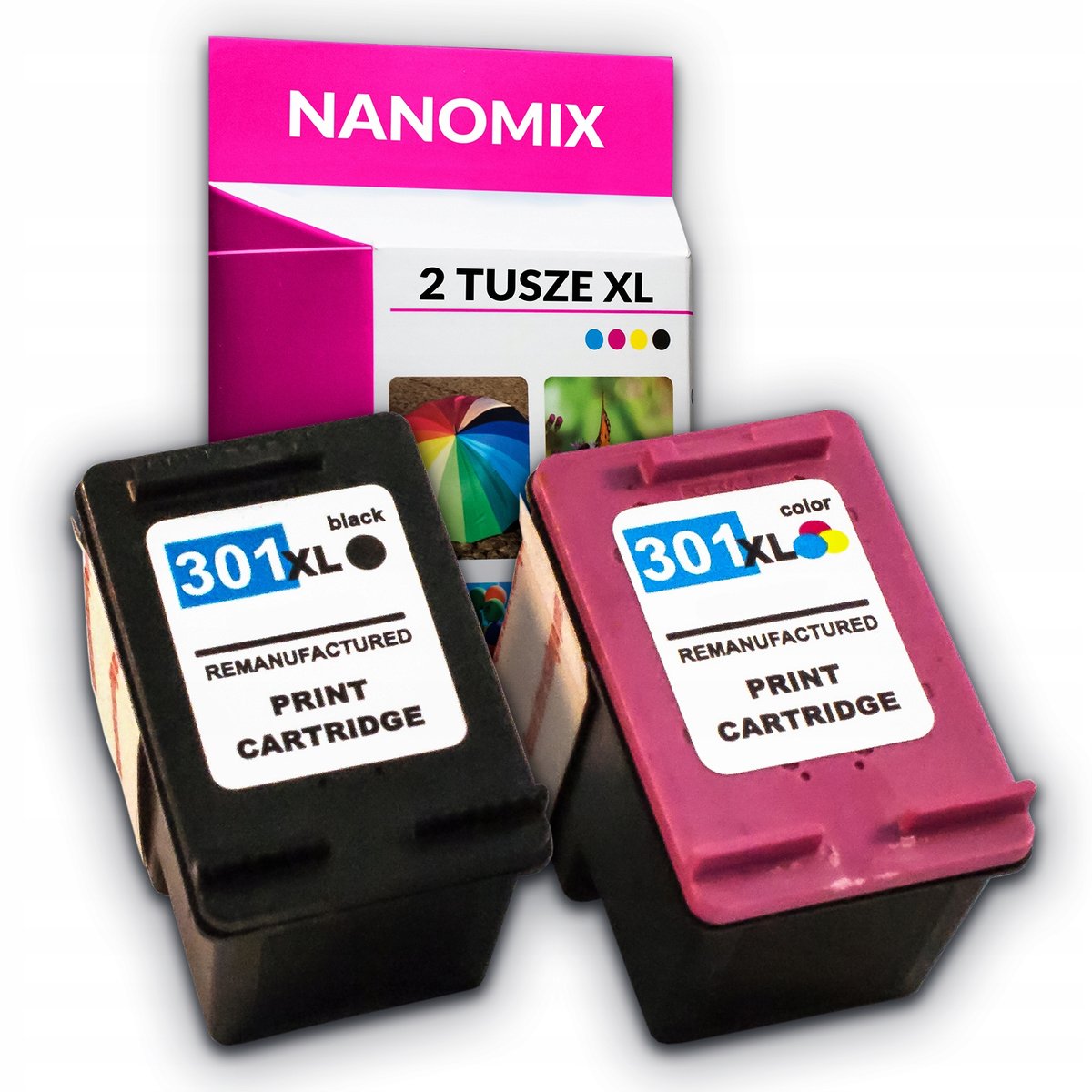 2x Tusz do hp 301XL 1050 2050 3050 4500 2540