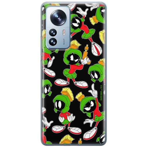 ERT GROUP etui na telefon Xiaomi 12 / 12X, case oryginalny i oficjalnie licencjonowany przez Looney Tunes, wzór Marvin 004, optymalnie dopasowane, plecki z TPU częściowo przeźroczyste