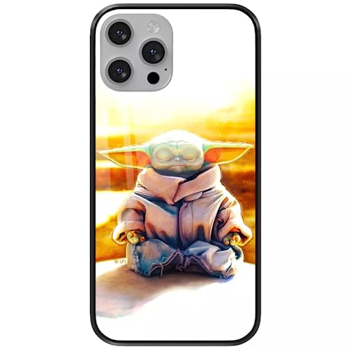 ERT GROUP etui na telefon Apple Iphone 13 PRO, case oryginalny i oficjalnie licencjonowany przez Star Wars, wzór Baby Yoda 015, wykonany z hartowanego szkła, etui ochronne