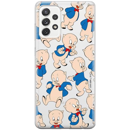 ERT GROUP etui na telefon Samsung A73 5G, case oryginalny i oficjalnie licencjonowany przez Looney Tunes, wzór Porky Pig 001, optymalnie dopasowane, plecki z TPU częściowo przeźroczyste