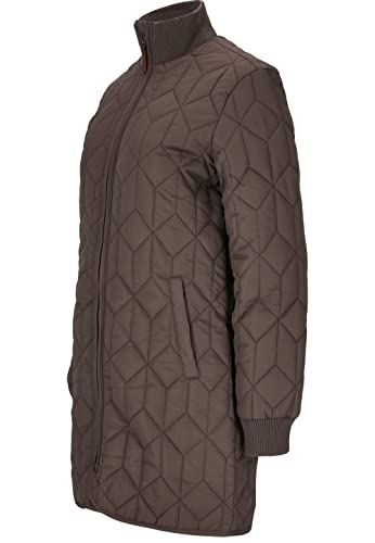 Weather Report Damska kurtka pikowana Nokka W Long Quilted Jacket I oddychający pikowany płaszcz I długa kurtka z wysokim kołnierzem