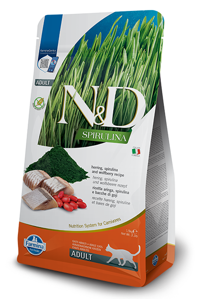 FARMINA N&D Spirulina Herring Cat Adult 1,5kg