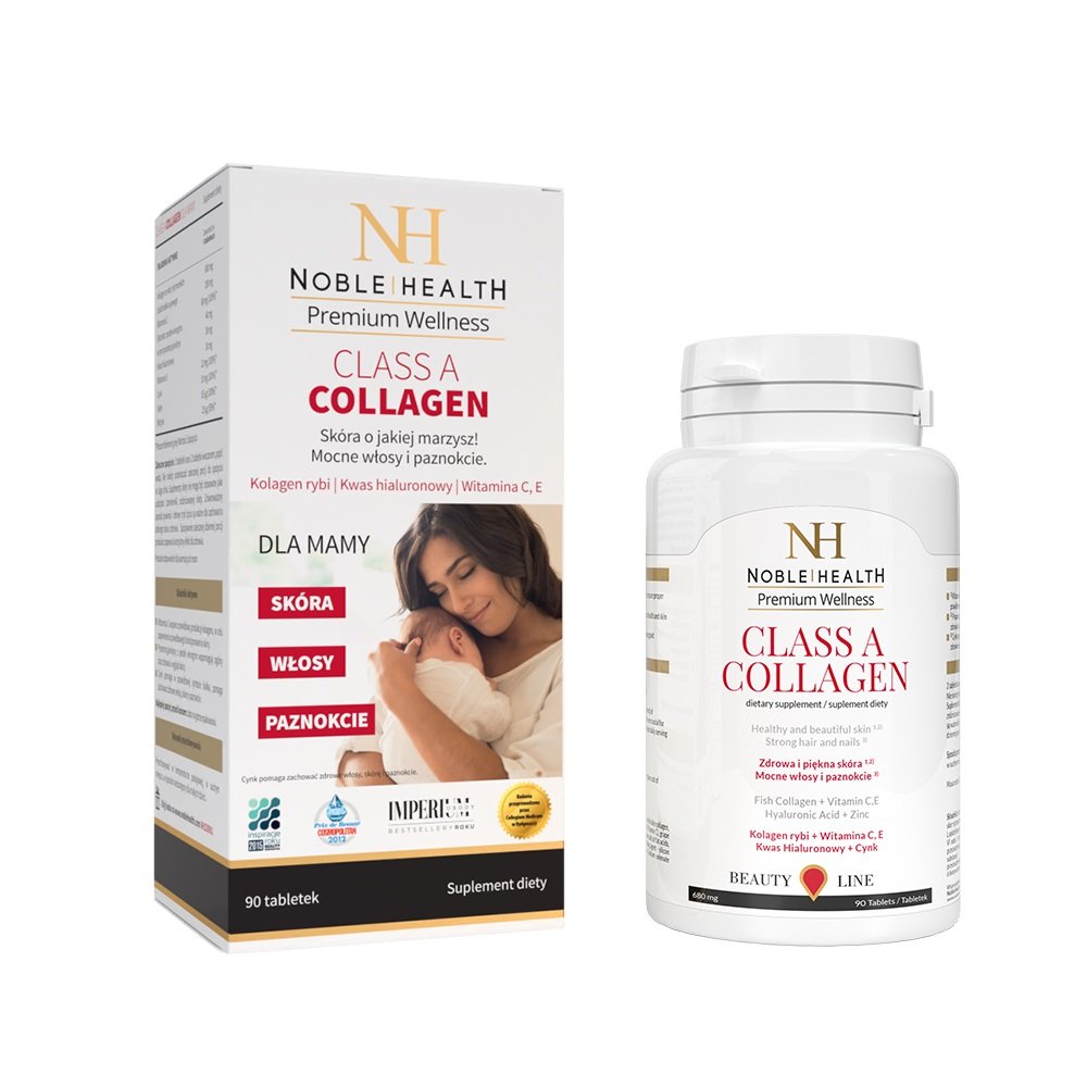 Noble Health Sp. z o.o. Noble Health Sp z o.o NOBLE HEALTH Class A Collagen dla Mamy 90 tabletek