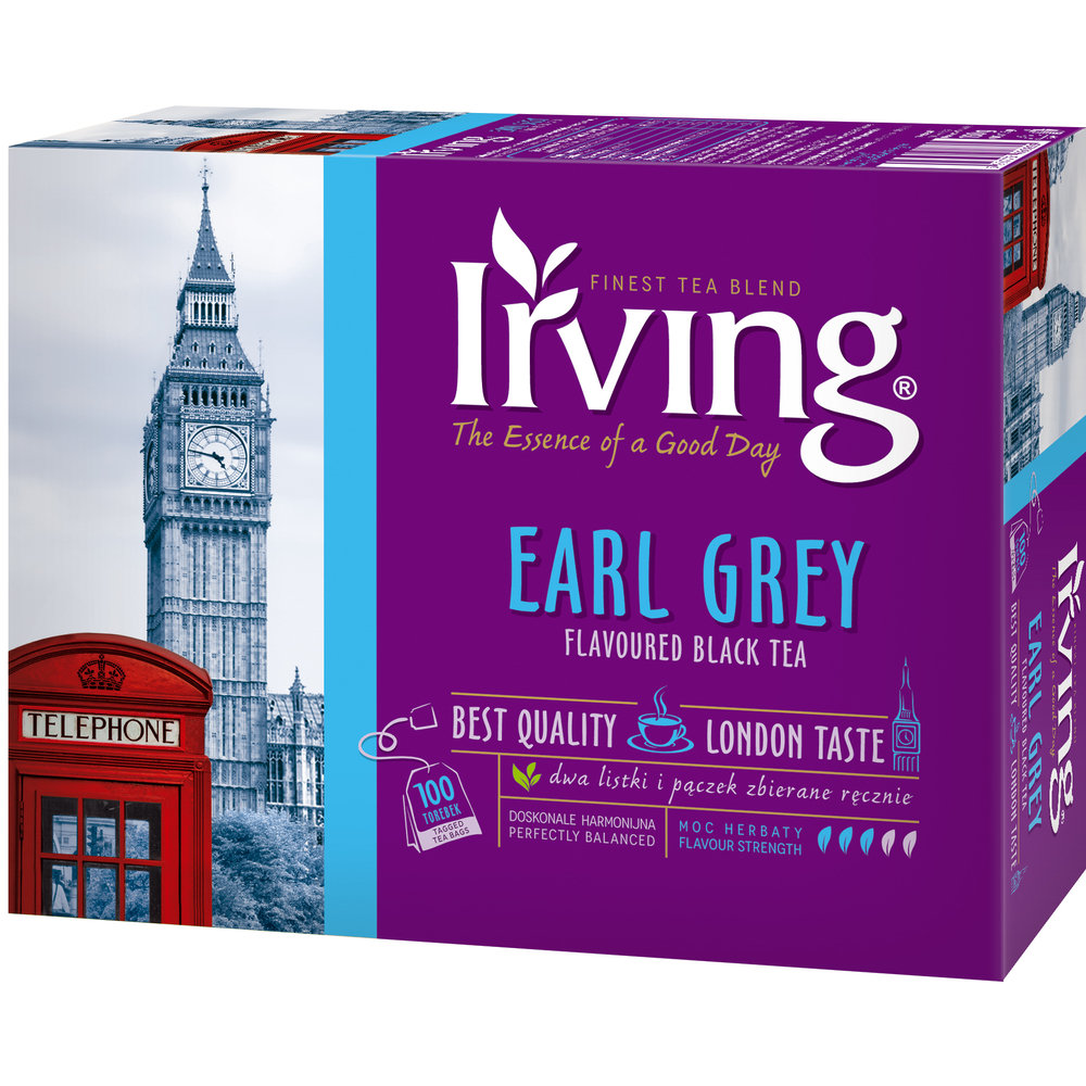 Irving HERBATA EARL GREY 100 SASZ.