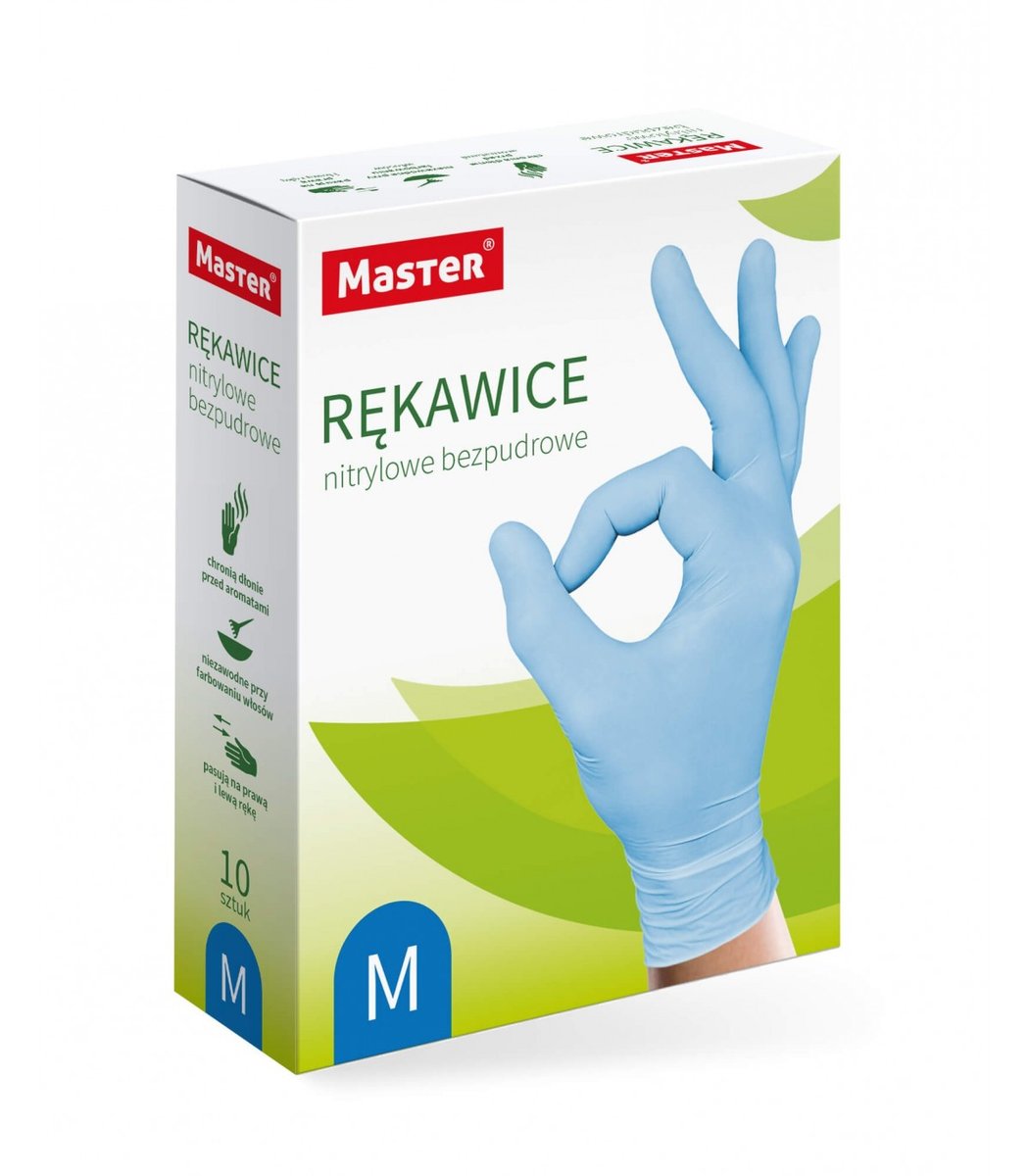 Rękawice Nitrylowe Bezpudrowe Rękawiczki Mycie 452