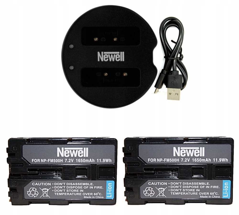 ZESTAW NEWELL ŁADOWARKA+2AKUMULATORY DO SONY NP-FM500H