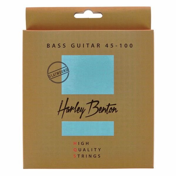 Struny do gitary basowej Harley Benton HQS Bass 45-100 Flatwound 4-strun.