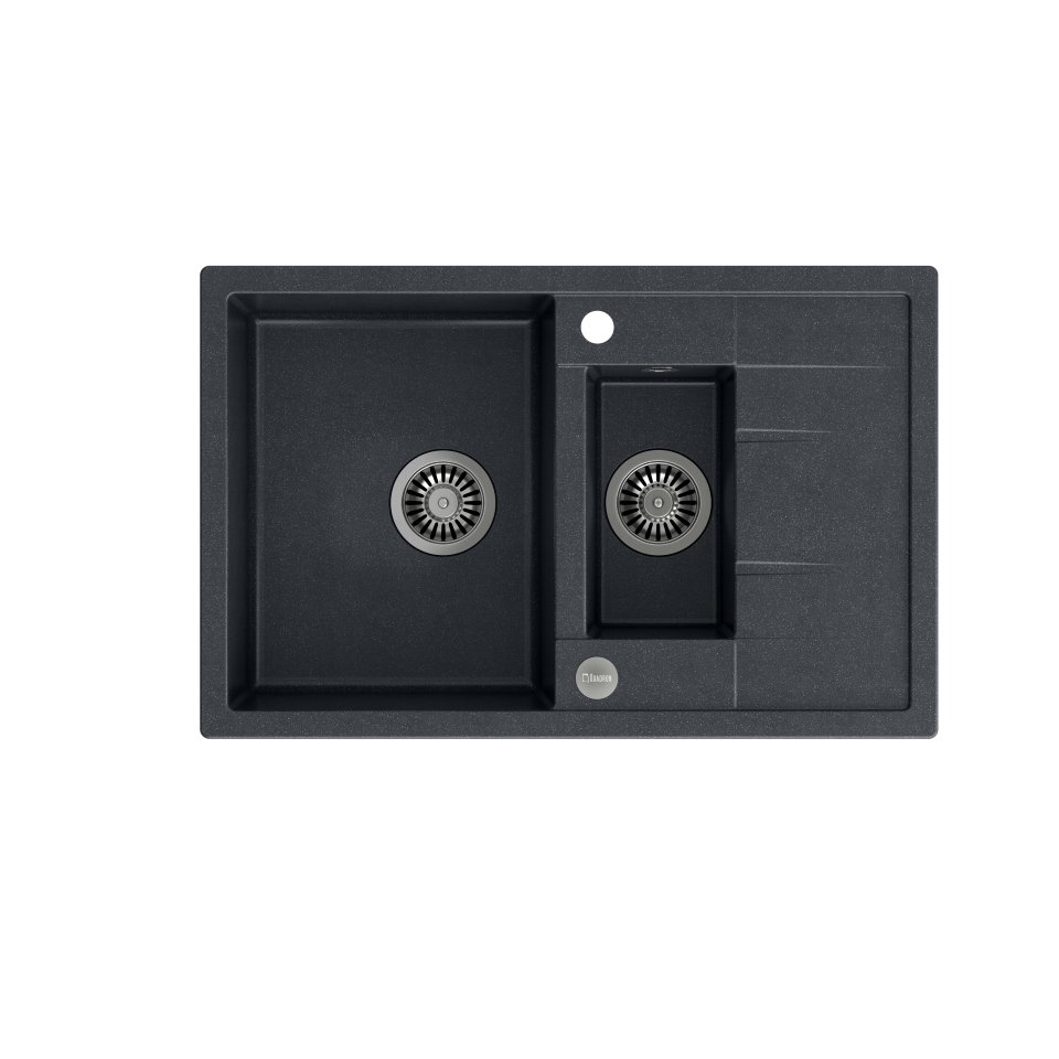 QUADRON MORGAN 156 czarny metalik + odpływ stalowy (HB8224U8-BS) HB8224U8-BS