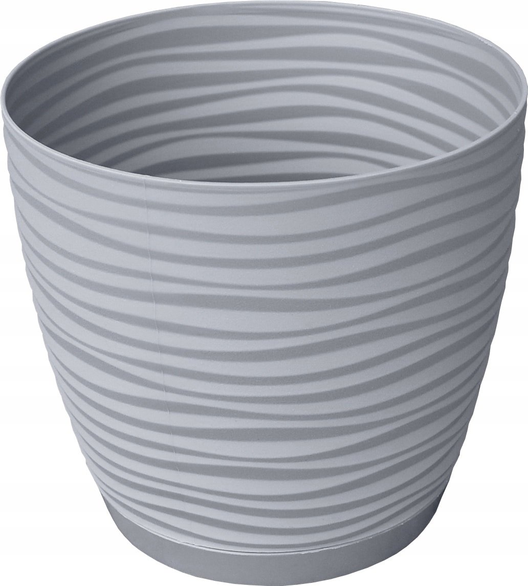 Doniczka Sahara Petit z podstawką śr. 23cm - Szara