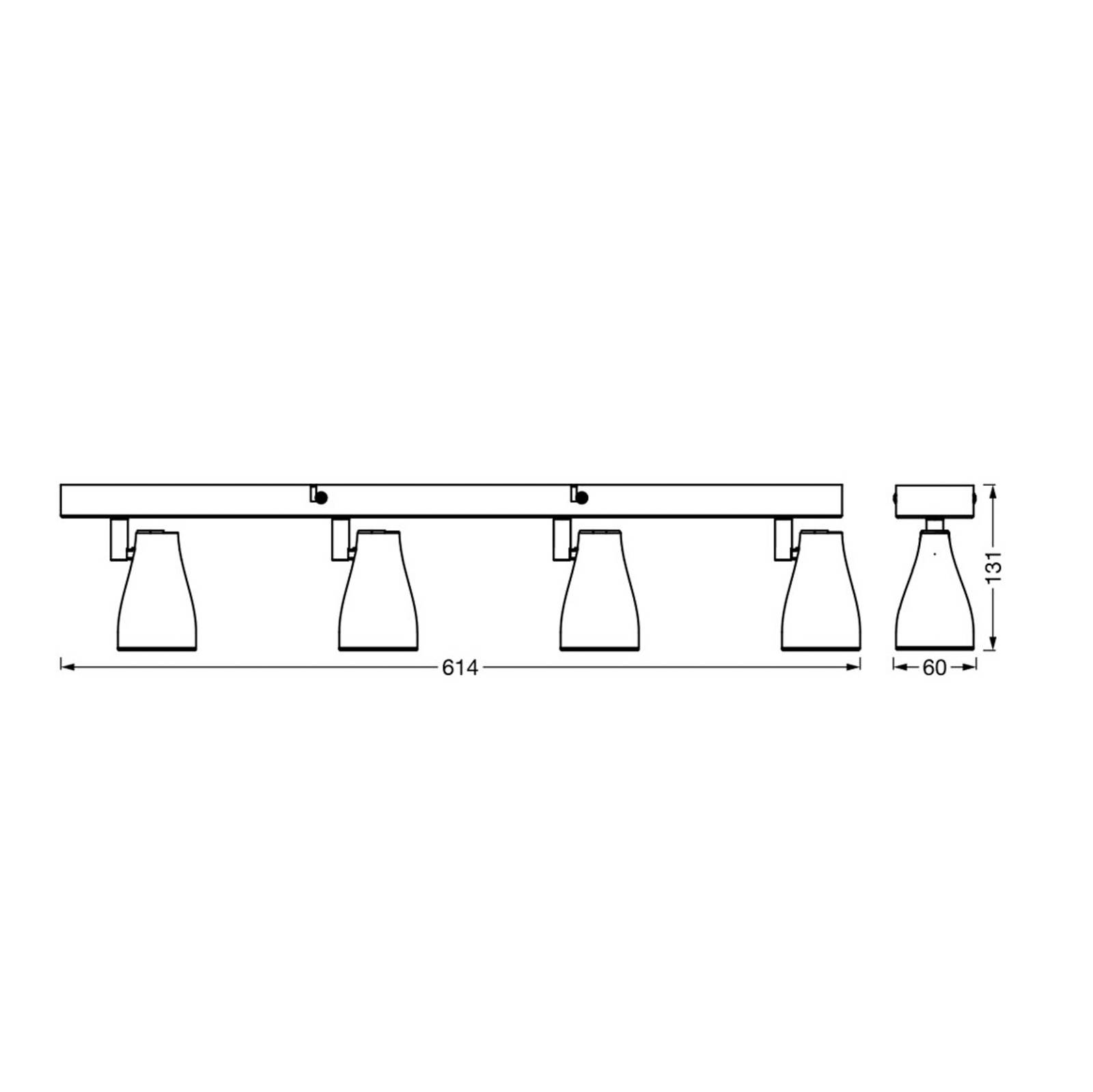 LEDVANCE Pear spot LED GU10 4-pkt. biały