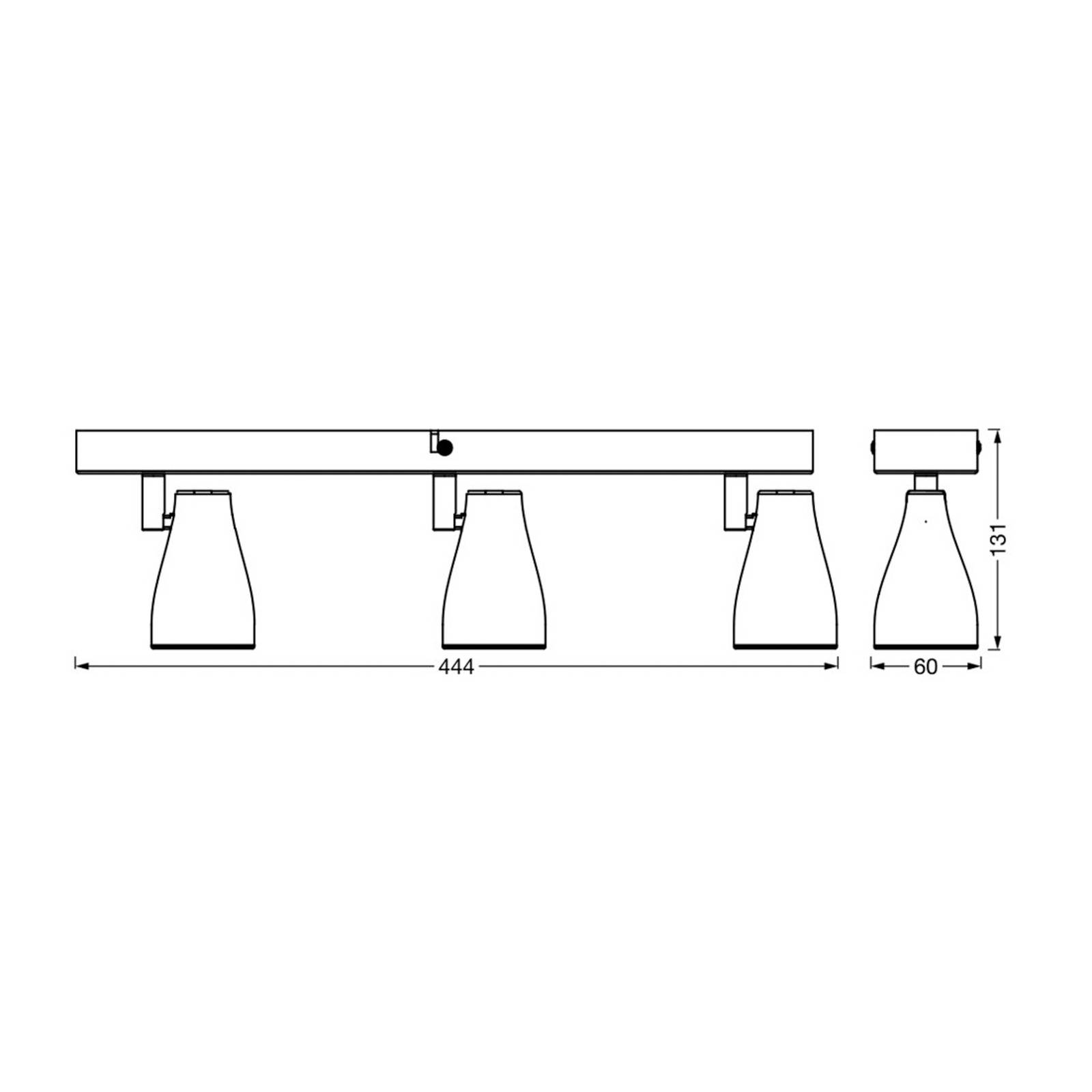 LEDVANCE Pear spot LED GU10 3-pkt. biały