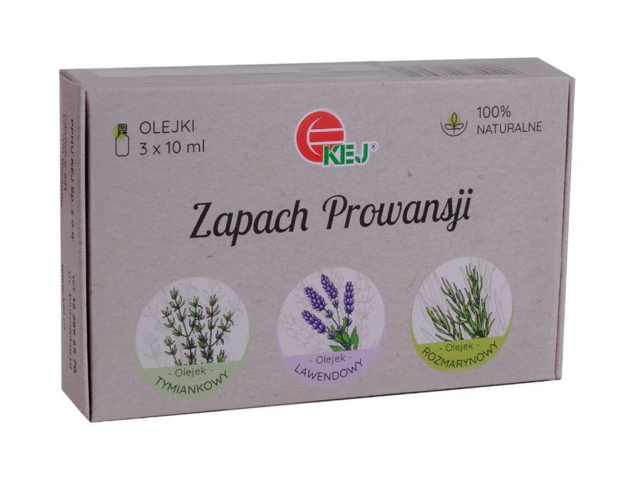 Zestaw olejków eterycznych Zapach Prowansji, 3 x 10 ml