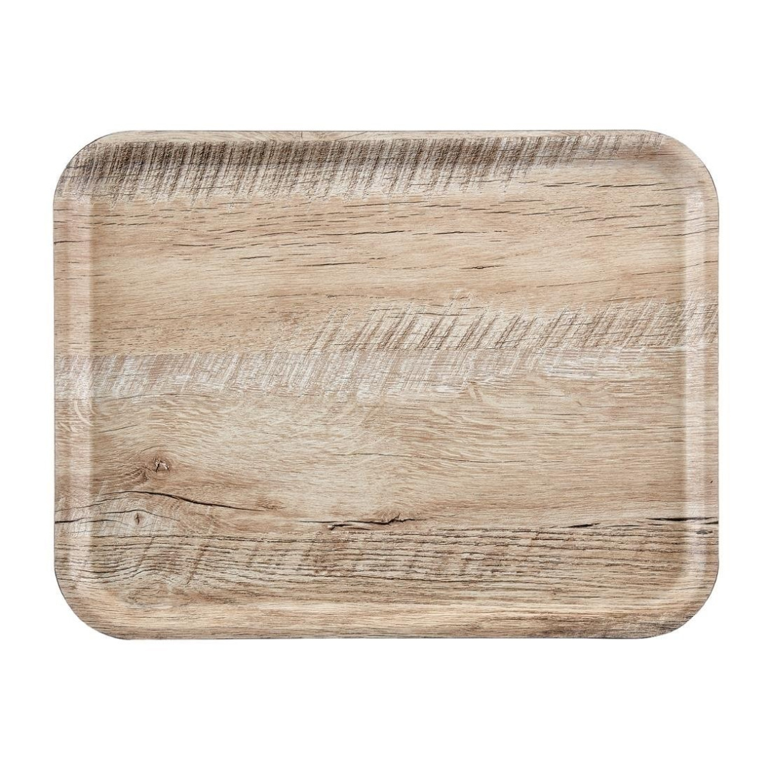 Cambro TACA DO SERWOWANIA CAPRI 370x530 mm JASNE DREWNO LAMINOWANA GŁADKA CAMBRO