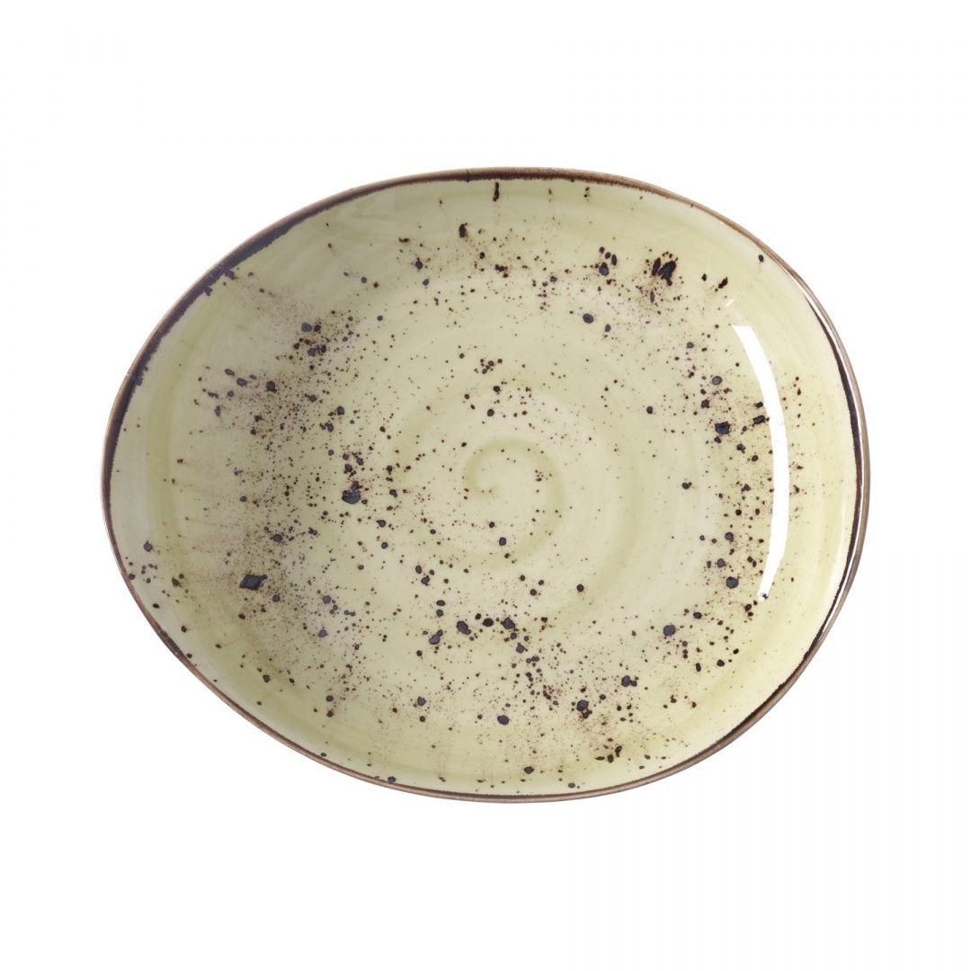 Fine Dine TALERZ PREZENTACYJNY OLIVE 27 x 24 cm PORCELANA EARTH COLOURS
