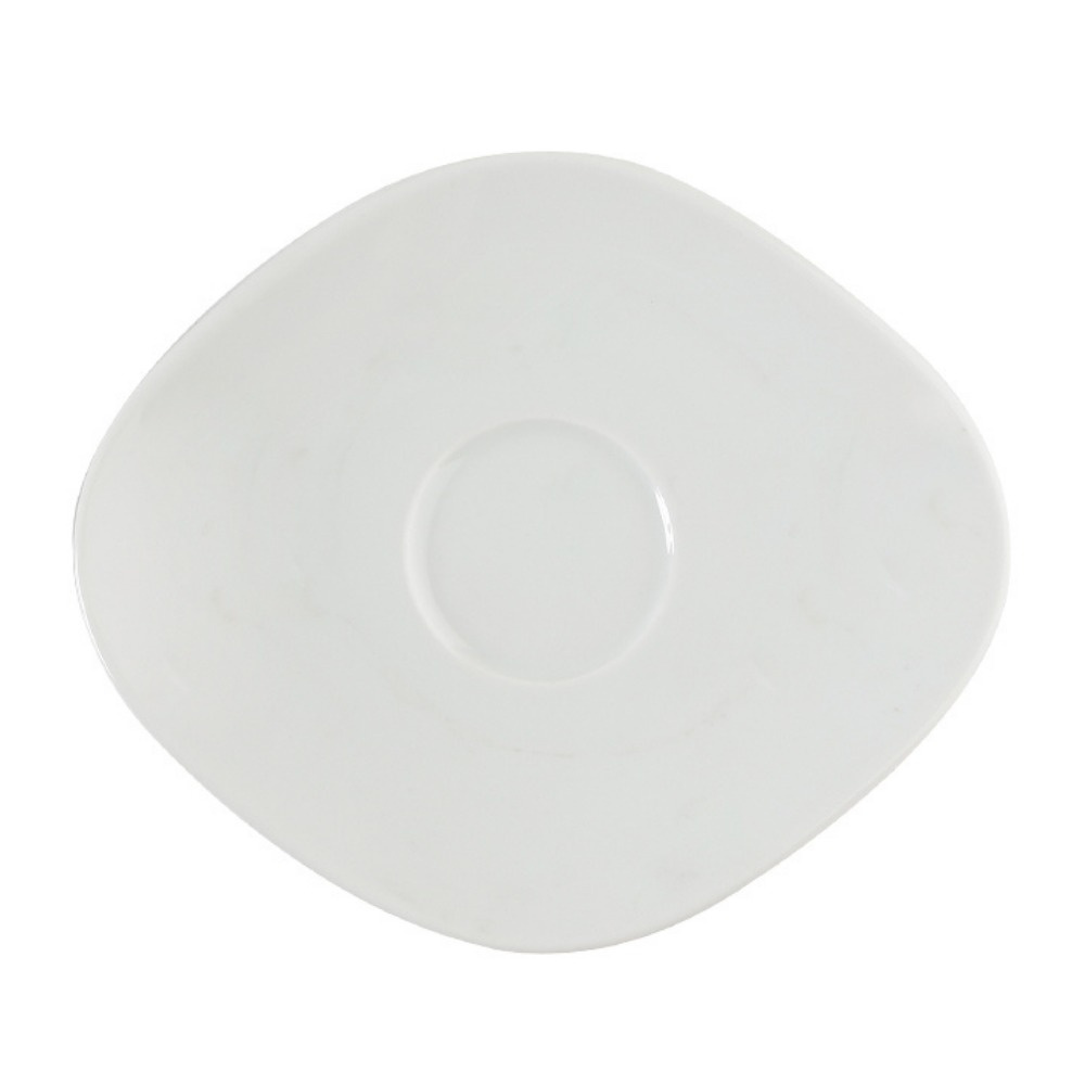 Porland SPODEK DO FILIŻANKI PERSPECTIVE 18 x 16 cm PORCELANA KREMOWA