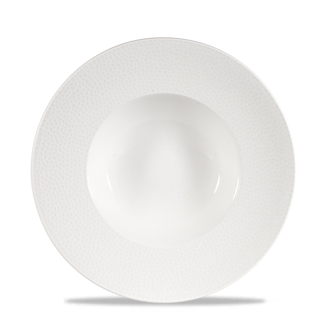 Churchill Talerz porcelanowy do pasty z szerokim rantem Isla śr. 24 cm WHISIWBM1