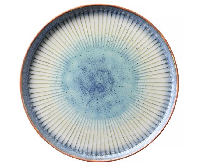 Fine Dine TALERZ Z WYSOKIM RANTEM GALAXY 21 cm PORCELANA EARTH COLOURS NIEBIESKI