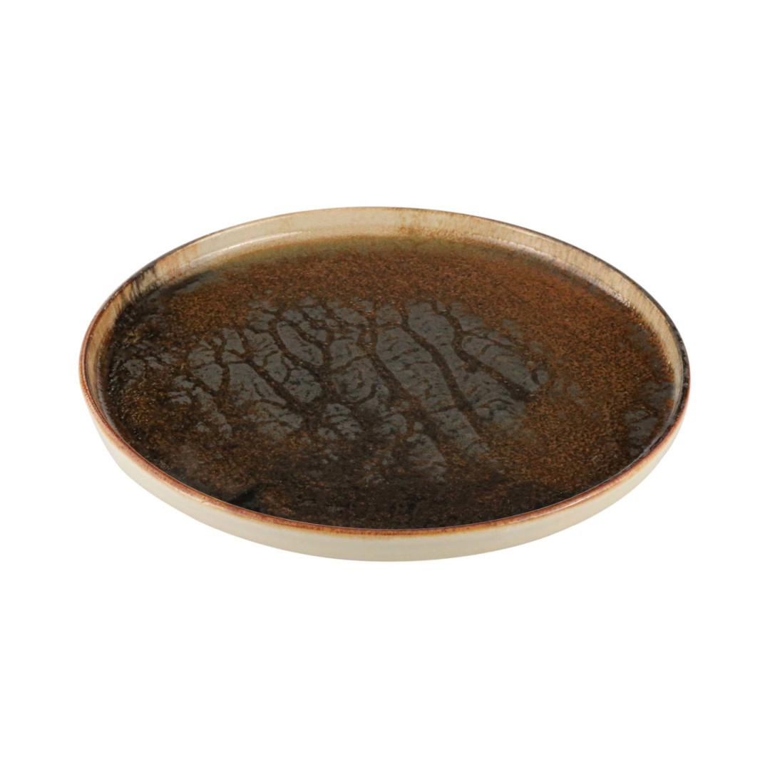 Porland TALERZ Z WYSOKIM RANTEM GENESIS 21 cm KAMIONKA BRĄZ