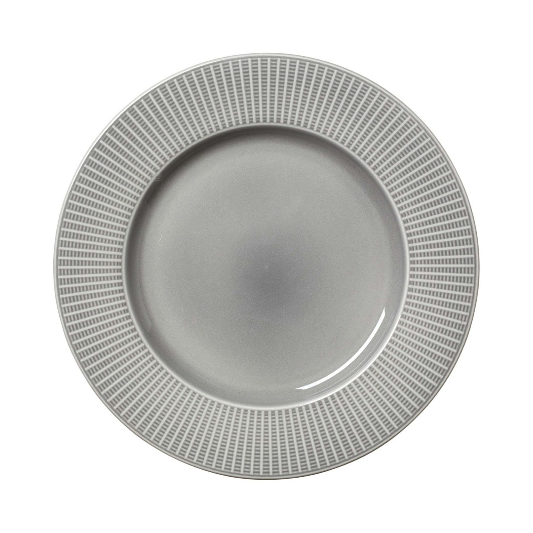 Steelite TALERZ GOURMET Z KRÓTKIM RANTEM WILLOW MIST 28,5 cm PORCELANA SZARA